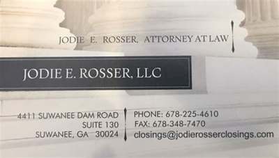Jodie E Rosser LLC, General Practice Lawyer in Suwanee, GA